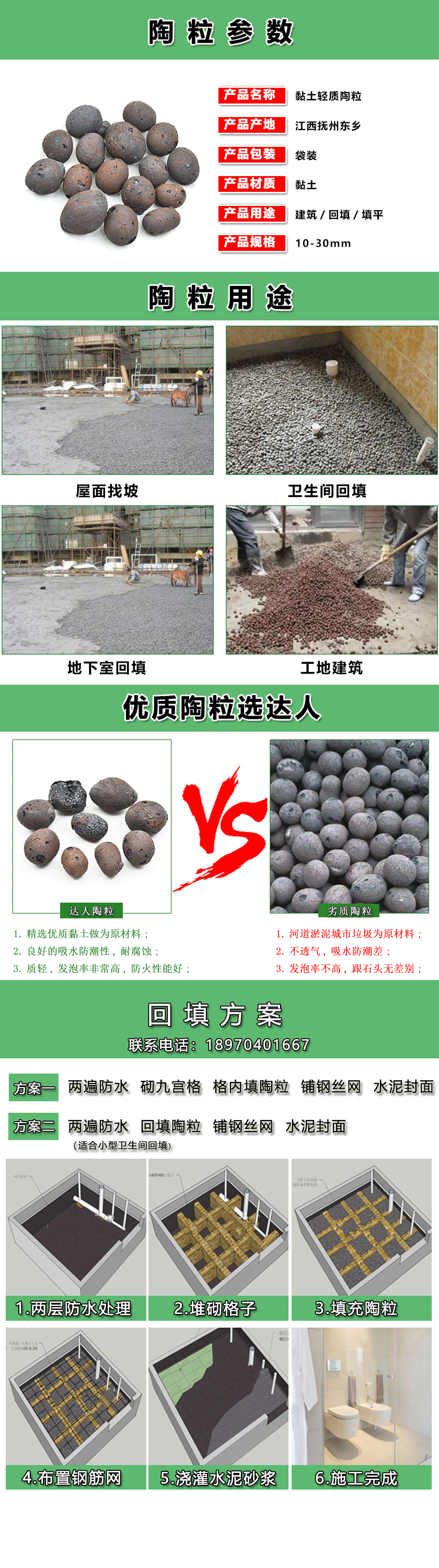 橫峰縣陶粒廠(chǎng)家、橫峰縣陶粒批發(fā)、橫峰縣陶?；靥钚l生間要多少錢(qián)